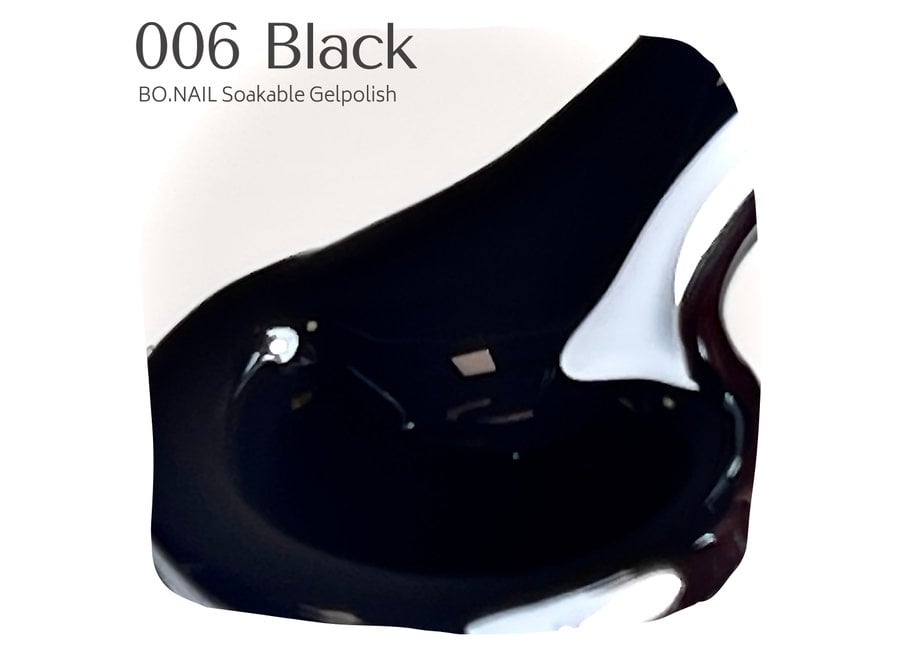 BO.NAIL Soakable Gelpolish #006 Black (15ml)