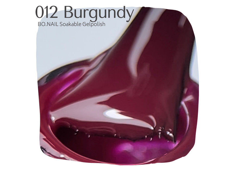 BO.NAIL Soakable Gelpolish #012 Burgundy (15ml)