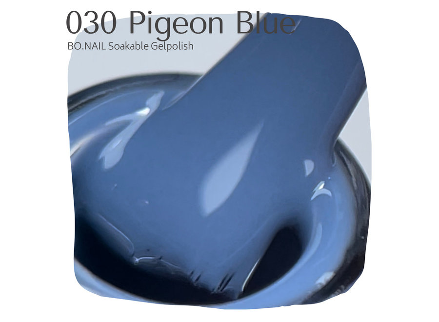 BO.NAIL Soakable Gelpolish #030 Pigeon Blue (15ml)