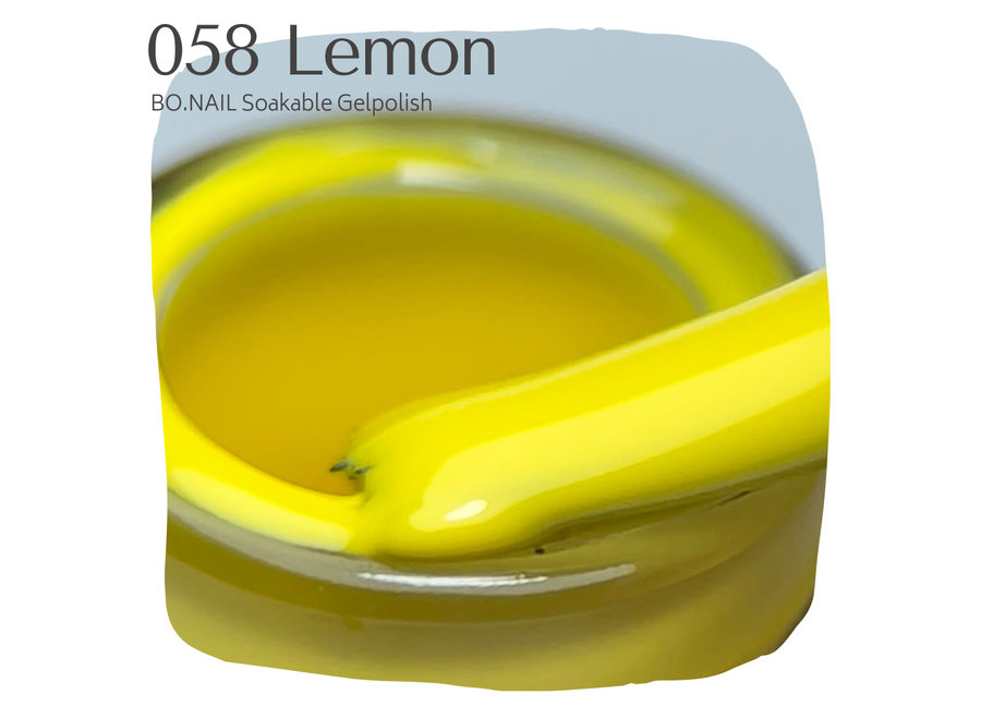 BO.NAIL Soakable Gelpolish #058 Lemon (15ml)