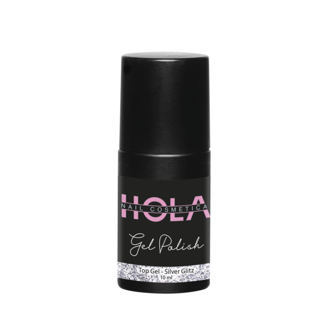 HNC GP Top Gel - Silver Glitz 10ml