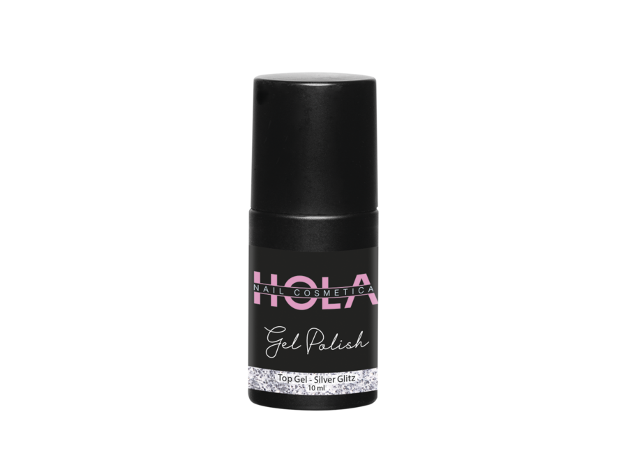 HNC GP Top Gel - Silver Glitz 10ml