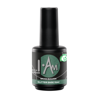 I.Am Nail Systems I.Am Brush Builder Glitter Sage (15ml)