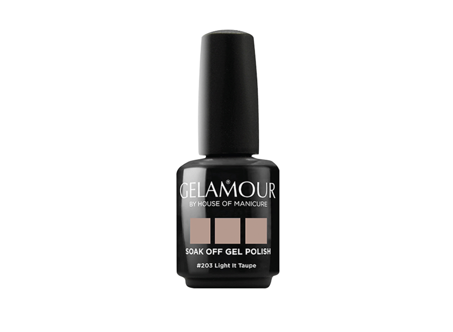 Gel Polish #203 Light It Taupe (15ml)