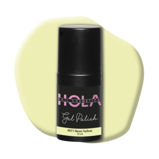 Hola Nail Cosmetica Gelpolish #071 Neon Yellow (10ml)