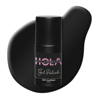 Hola Nail Cosmetica Gelpolish #073 Just Black (10ml)