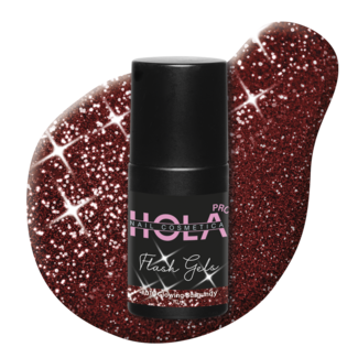 Hola Nail Cosmetica Flash Gel #010 Glowing Burgundy