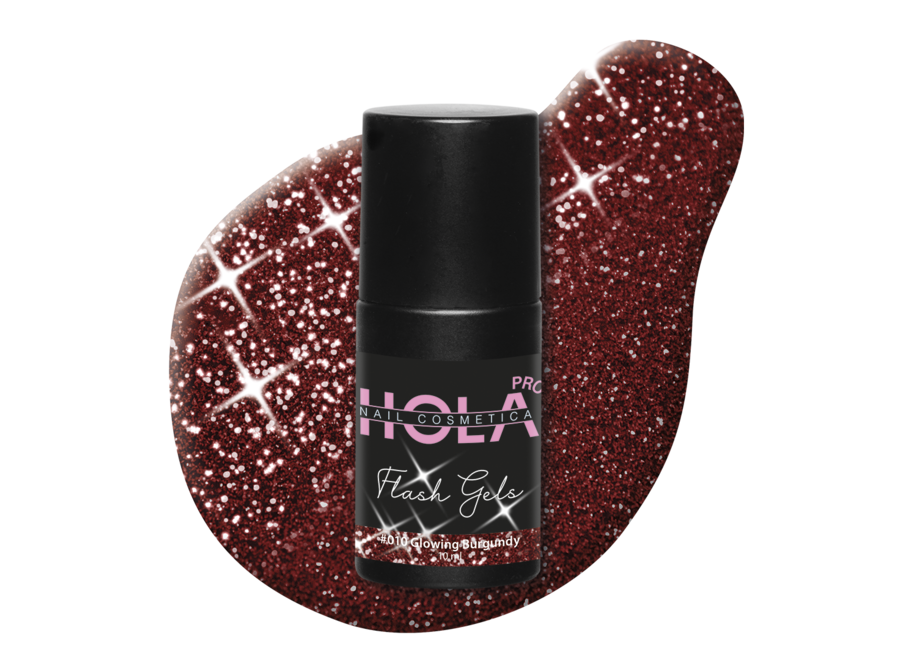 HNC Flash Gel #010 Glowing Burgundy