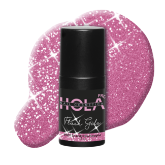 Hola Nail Cosmetica Flash Gel #001 Sparkly Champagne