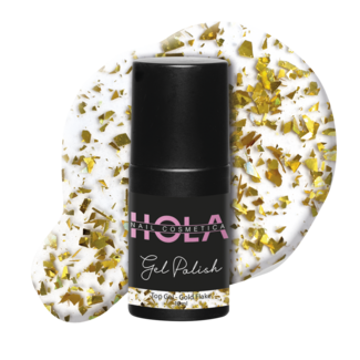 Hola Nail Cosmetica Top Gel - Gold Flake (10ml)