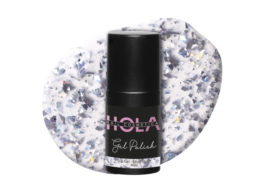 Top Gel - Silver Flake (10ml)