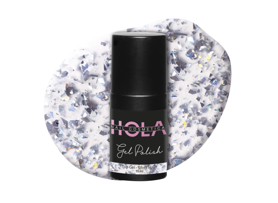 Top Gel - Silver Flake (10ml)