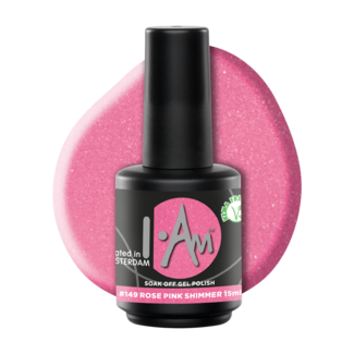 I.Am Systems Soak Off Gel Polish #149 Rose Pink Shimmer (15ml)