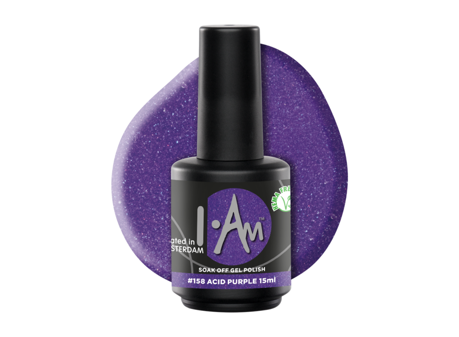 Soak Off Gel Polish #158 Acid Purple (15ml)