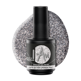 I.Am Nail Systems I.Am Soak Off Gel Polish #115 Silver Linings (15ml)
