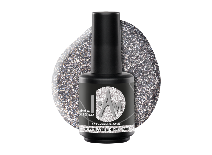 I.Am Soak Off Gel Polish #115 Silver Linings (15ml)