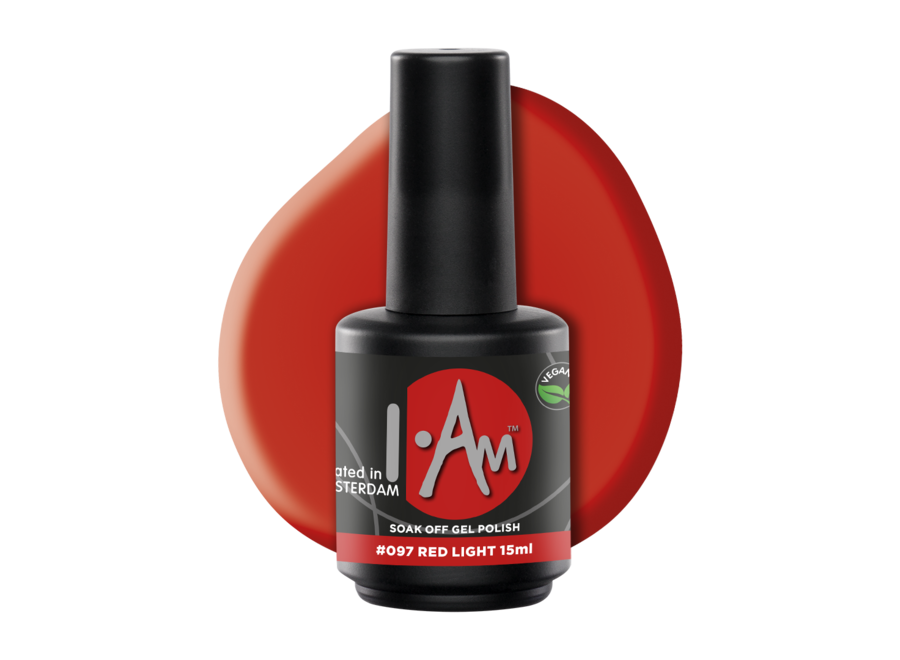 I.Am Soak Off Gel Polish #097 Red Light (15ml)