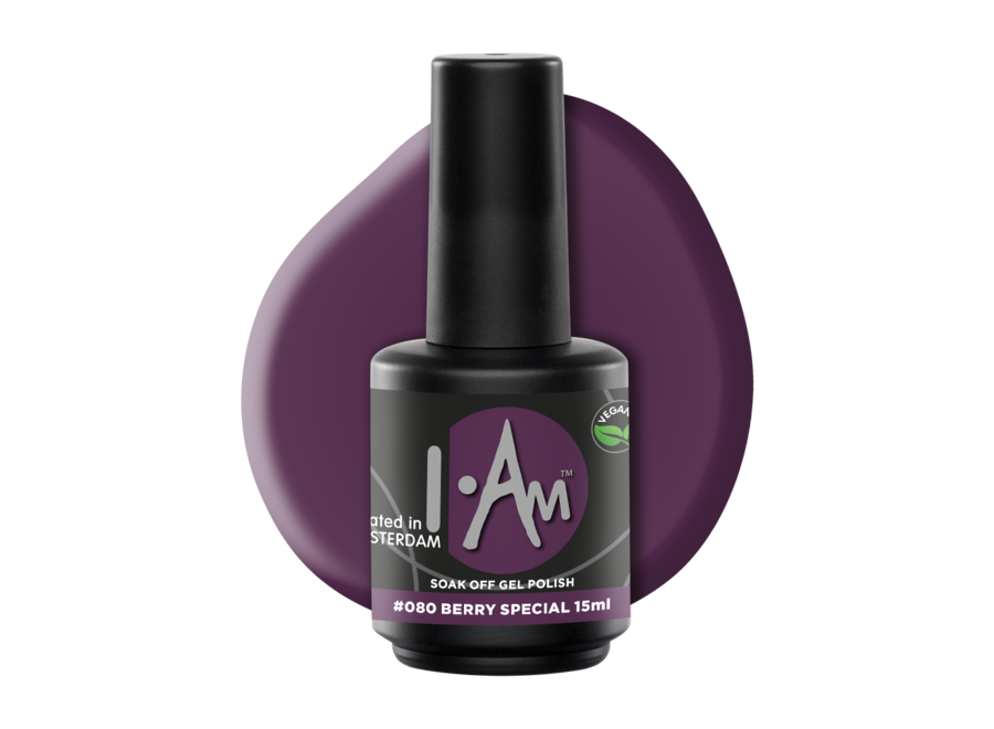 I.Am Soak Off Gel Polish #080 Berry Special (15ml)