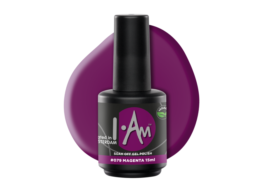 I.Am Soak Off Gel Polish #079 Magenta (15ml)