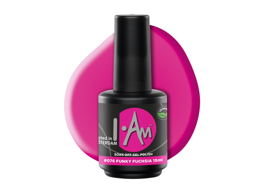 I.Am Soak Off Gel Polish #076 Funky Fuchsia (15ml)