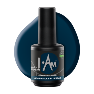 I.Am Systems I.Am Soak Off Gel Polish #068 Black & Blue (15ml)