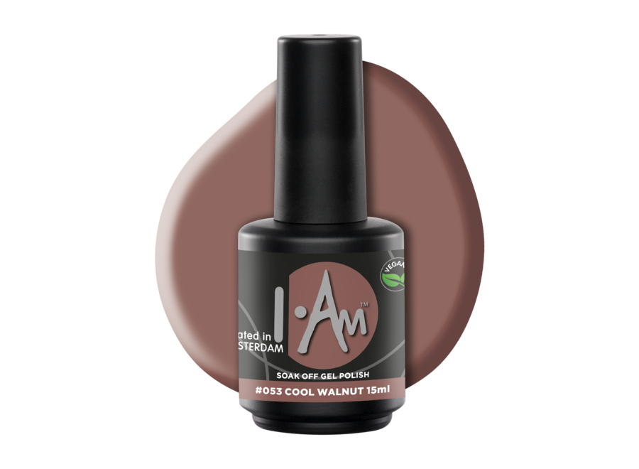 I.Am Soak Off Gel Polish #053 Cool Walnut (15ml)