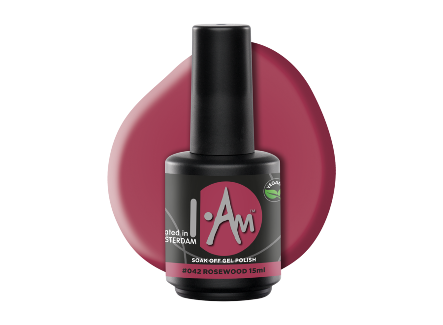 I.Am Soak Off Gel Polish #042 Rosewood (15ml)