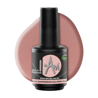 I.Am Systems I.Am Soak Off Gel Polish #021 Shimmering Salmon (15ml)