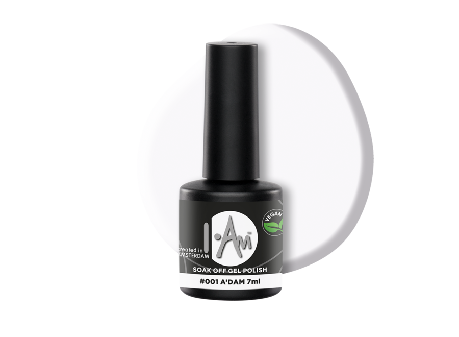 I.Am Soak Off Gel Polish #001 A'dam (7ml)