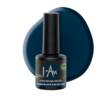 I.Am Systems I.Am Soak Off Gel Polish #068 Black & Blue (7ml)