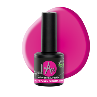 I.Am Nail Systems I.Am Soak Off Gel Polish #076 Funky Fuchsia (7ml)