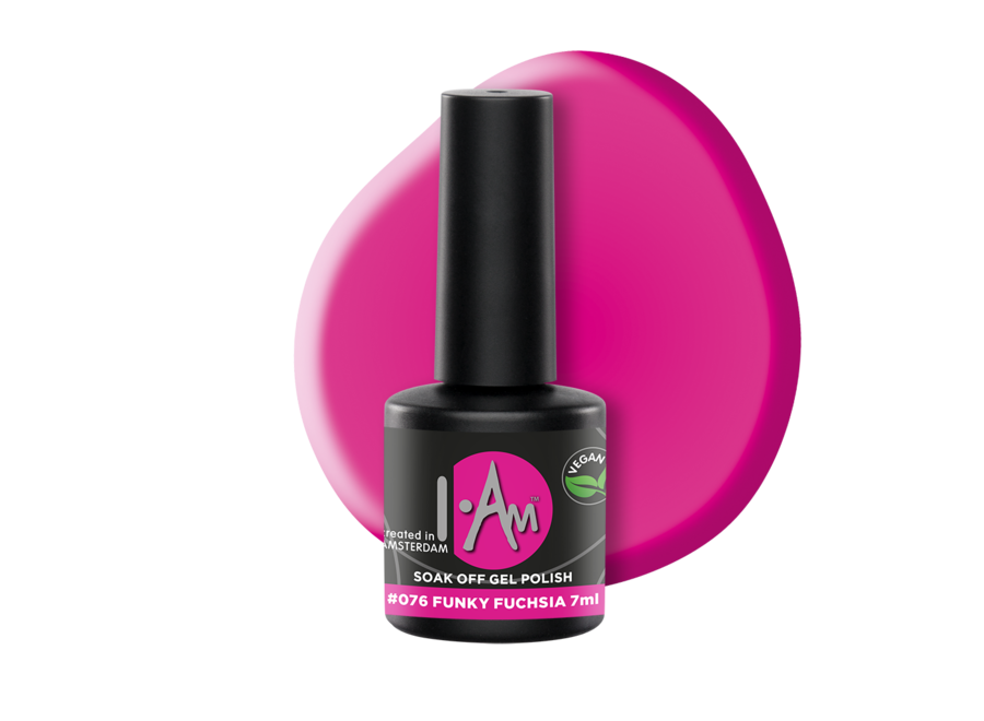 I.Am Soak Off Gel Polish #076 Funky Fuchsia (7ml)