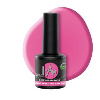 I.Am Nail Systems I.Am Soak Off Gel Polish #083 Sheer Hot Pink (7ml)