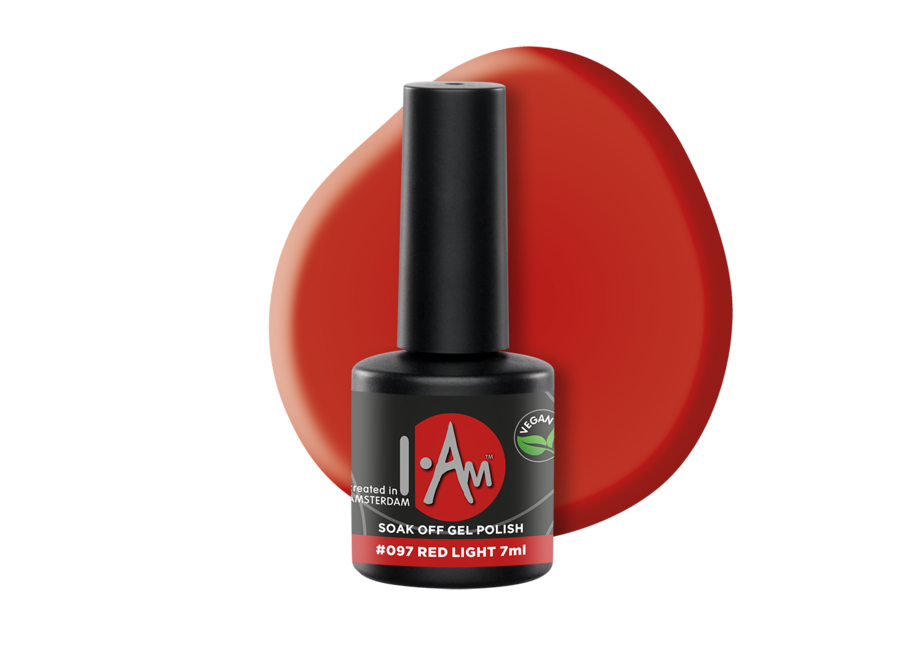 I.Am Soak Off Gel Polish #097 Red Light (7ml)