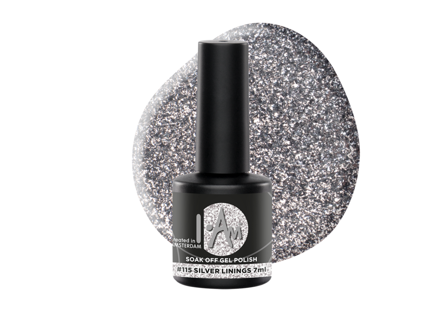 I.Am Soak Off Gel Polish #115 Silver Linings (7ml)