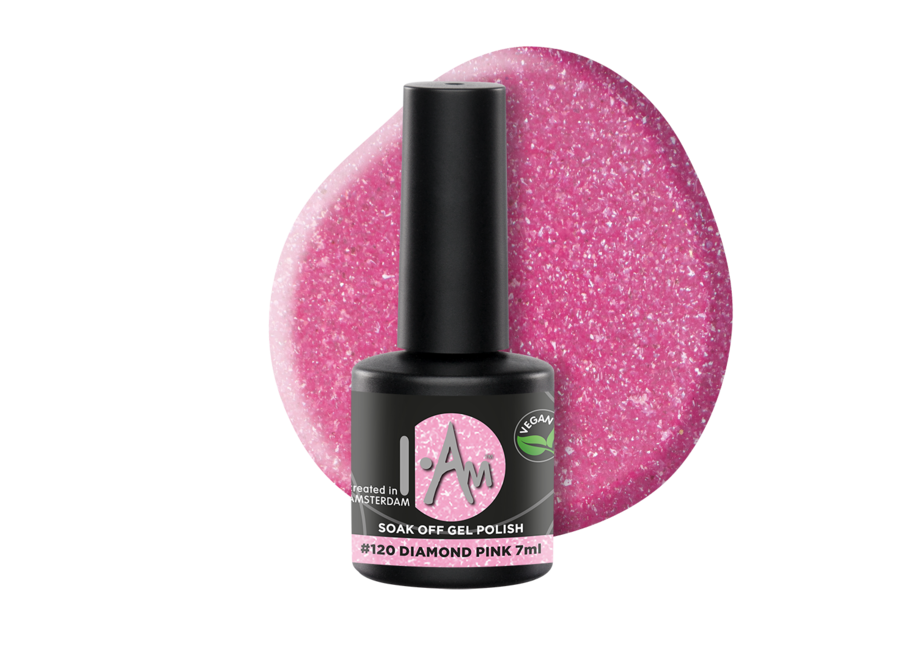 I.Am Soak Off Gel Polish #120 Diamond Pink (7ml)