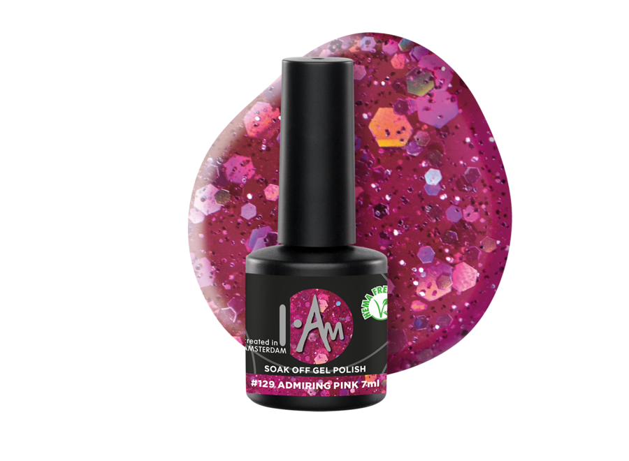 Soak Off Gel Polish #129 Admiring Pink (7ml)