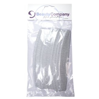 Beauty Company Halfmoon File 100/180 - 10pcs