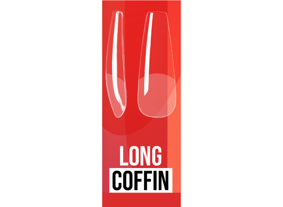 Soft Gel tips - Long Coffin