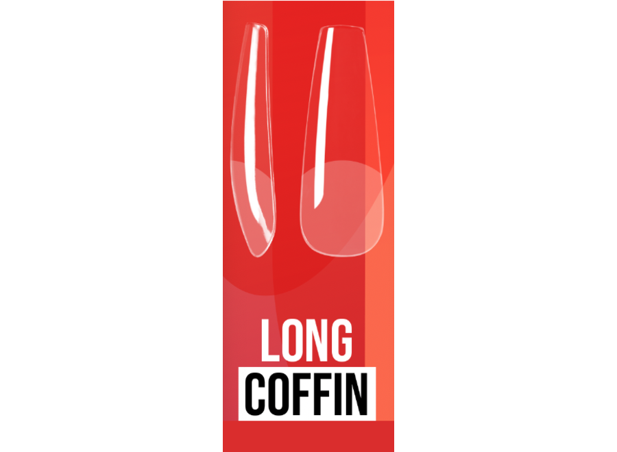 Soft Gel tips - Long Coffin