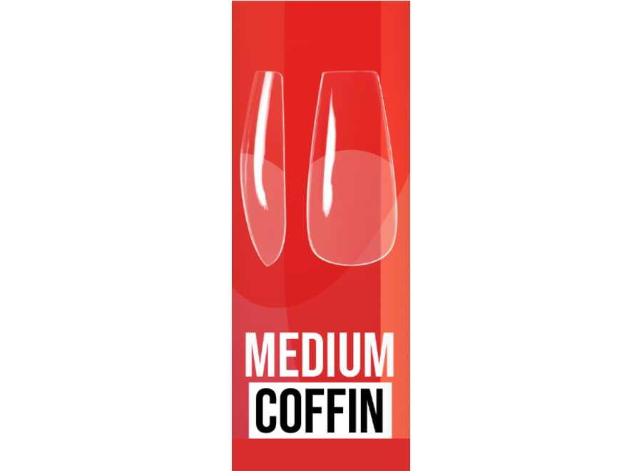 Soft Gel tips - Medium Coffin