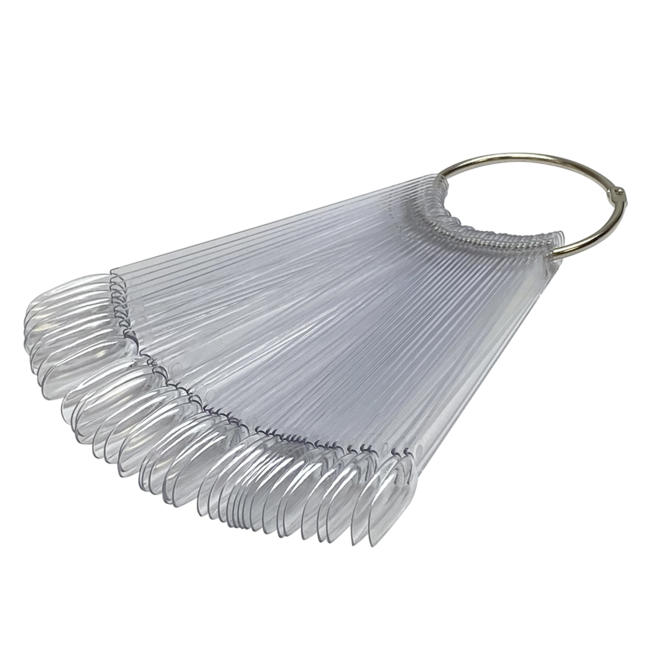 Color Ring Oval Transparant (50 tips)