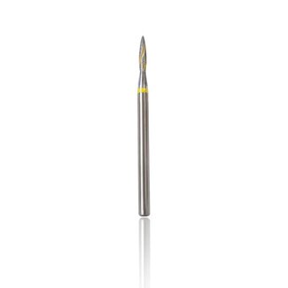 Beauty Company Diamond Bit - Flame - 2.1mm - Geel