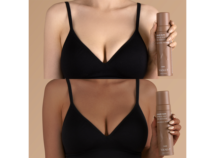 PRE-ORDER Vani-T Liquid Sun® Express Self Tan Mousse - Dark
