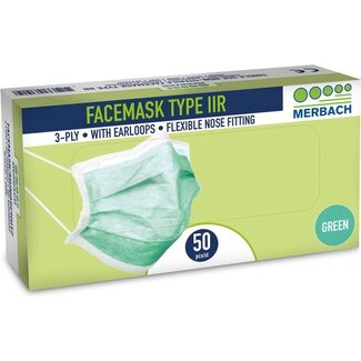 Beauty Company Chirurgisch Mondmasker Groen