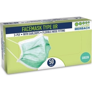 Beauty Company Surgical Face Mask Green