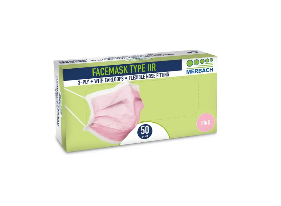 Surgical Face Mask Pink 50pieces