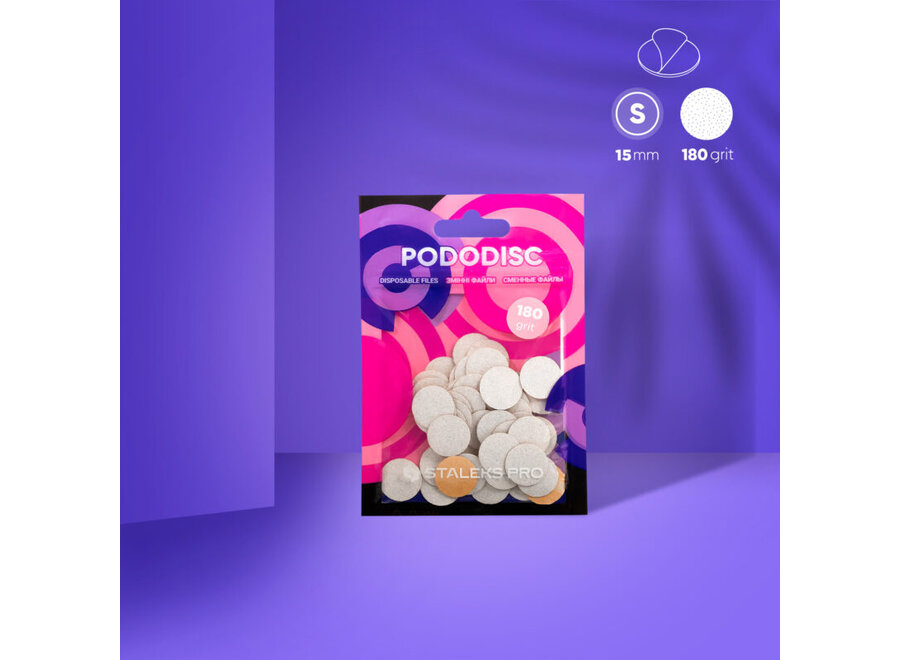 Pododisc Refil Pads White - S 15mm - 180 grit