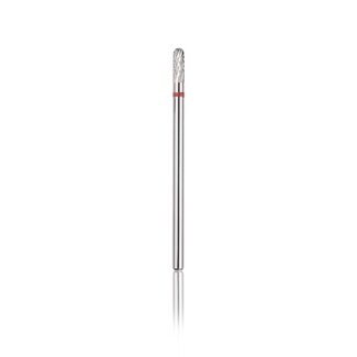 Beauty Company Tungsten Bit - Rounded Cylinder - Red
