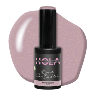 Hola Nail Cosmetica Brush On Builder - Brillo Natural